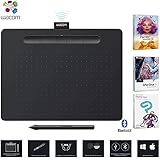 Wacom CTL6100WLK0 Intuos Creative Pen Tablet Bluetooth - Medium, Black - (Renewed)