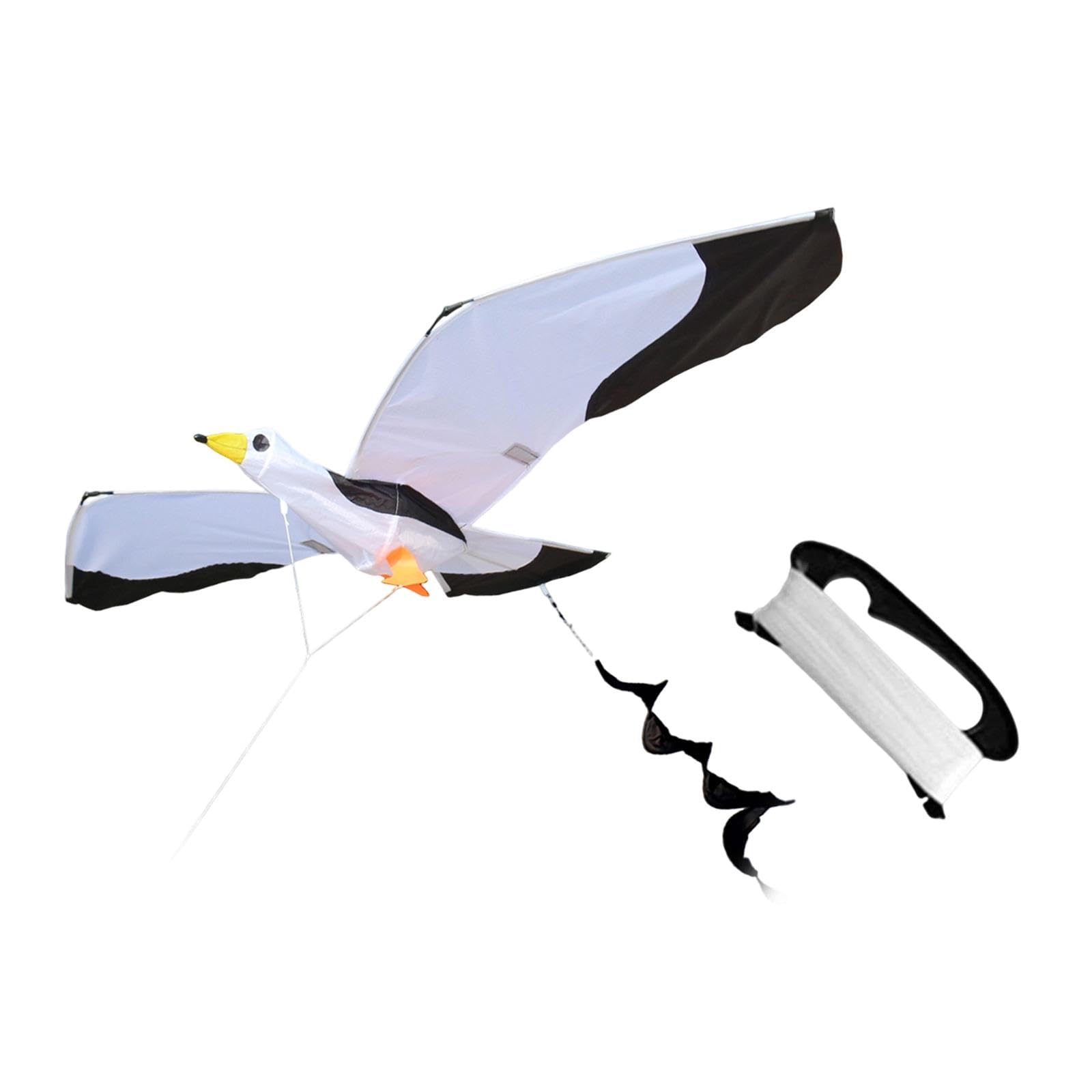 Baoblaze Seagull Kite Flying Toy Decor Versatile Creative Sturdy Cartoon Huge Giant Animal Kite for Grasslands Beginner Sea