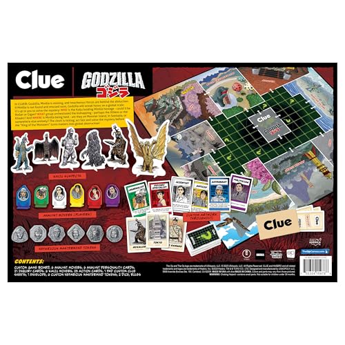 CLUE Godzilla juego de mesa edición oficial miniatura 5