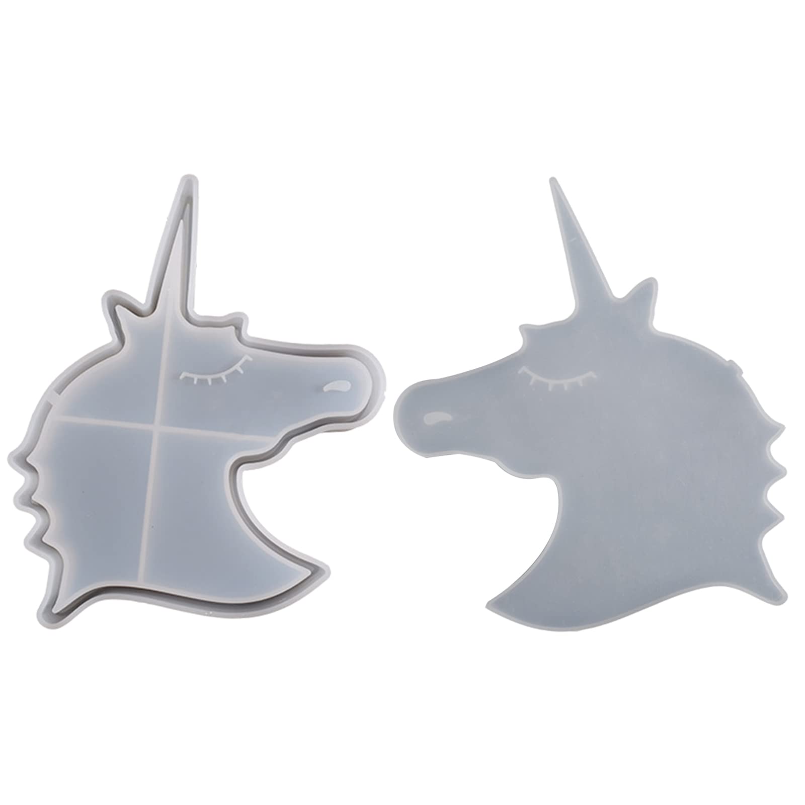 Molde de silicona para hucha de unicornio, decoración de mesa, molde para monedas, caja de almacenamiento, resina, yeso, herramienta de manualidades, moldes de resina epoxi fáciles de limpiar, únicos
