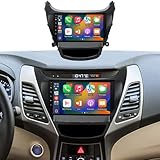 Leadfan Car Stereo Radio for Hyundai Elantra 2014 2015 2016 Wireless Carplay Android Auto 9" IPS Screen Support GPS Navigation Bluetooth FM SWC Backup Camera 2G+