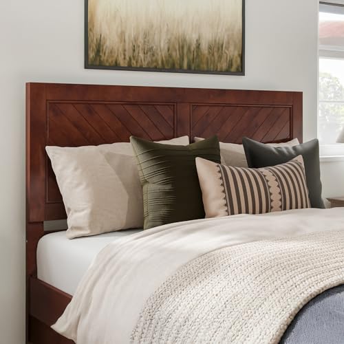 AFI Canyon Queen Solid Wood Rustic Farmhouse Headboard Walnut