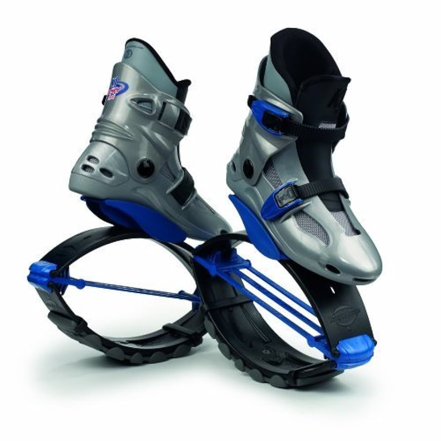 カングー　ジャンプ　Kangoo Jump Kangoo Jumps Power Shoe (Kids) Silver and Blue, Boys 1- 3 by
