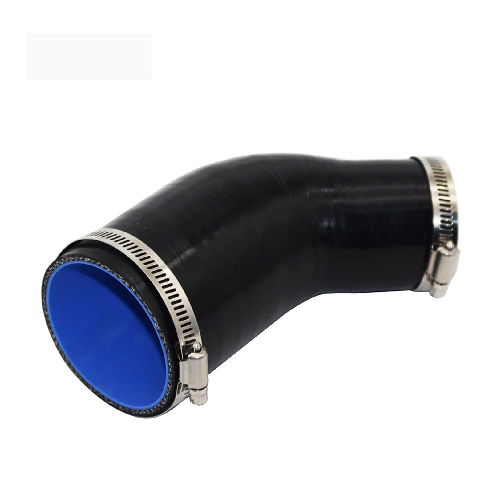Uniwersalne silikonowe złączki do węża, intercooler, turbo, rura wlotowa, 45 stopni, wiele rozmiarów, czarny (63 mm)