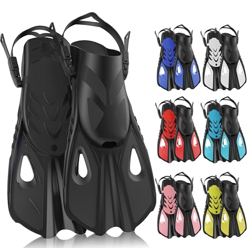 MELUMILU Snorkel Fins, Swim Fins Travel...