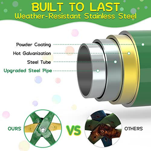 image for GIKPAL Climbing Dome, 10FT Dome Climber with Hammock for Kids 3 to 10 