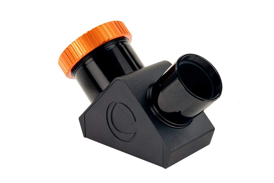 Celestron 93571 Dielectric Star Diagonal 1.25" with Twist Lock Black/Orange, 1.25" Dielectric Mirror Diagonal, Twist-Lock - Image 3