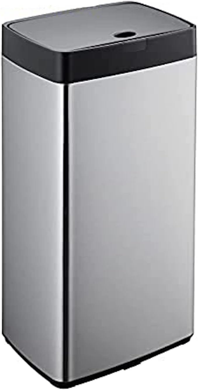 SIMPLI-MAGIC Sensor Trash Can Automatic Touchless Kitchen Garbage Bin, Stainless Steel, 13 Gallon