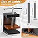 Ladder Stabilizer for Ladder Safety, Lockjaw Ladder Grip & Anti-Slip Fall Protection Kit, Ladder Gutter Guard with 2FT & 3FT Ladder Straps,Ladder Accessories for Maximum Safety