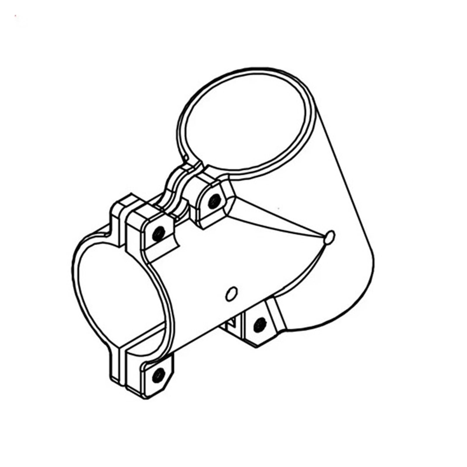 Junta En T De 25 Mm, Aluminio For Patín De Drones De Carga Útil