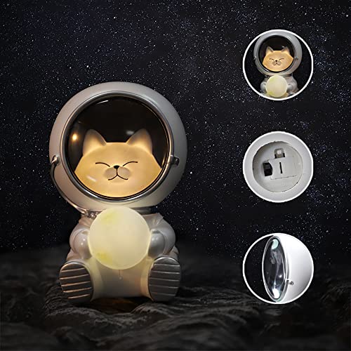 Lámpara de noche para niños diseño astronauta adorable miniatura 2