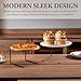 Amazon.com: MyGift Black Metal Pizza Table Stands, Tabletop Pizza Pan ...