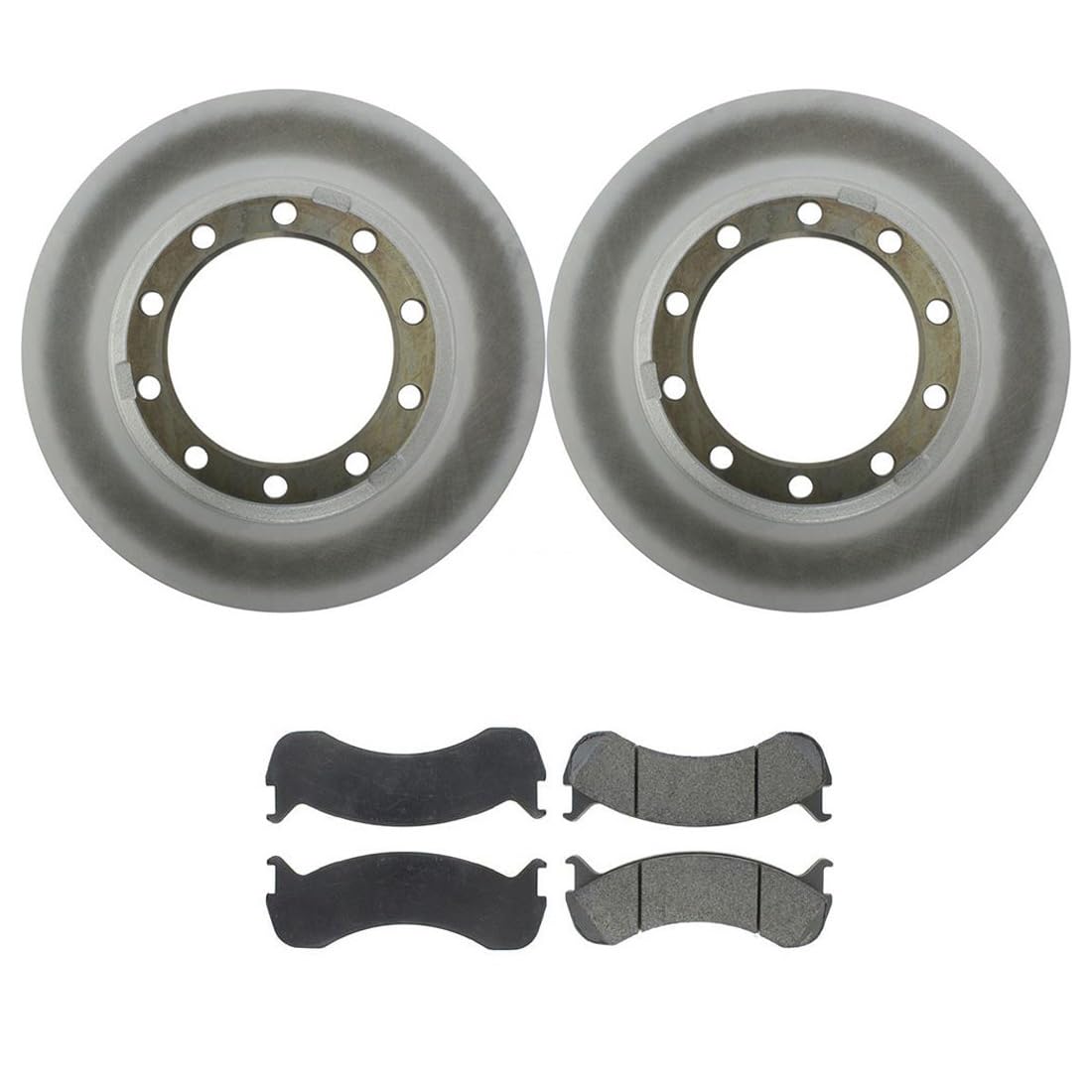 AUTO DN 4X Front Brake Pad and Rotors Kits Brake and Rotors Replacement Brake Kit For Blue Bird TC1000 1997-2000 For Blue Bird TC2000 1998-2004 For Ford F53 2007-2019 For Ford F59 2011-2016