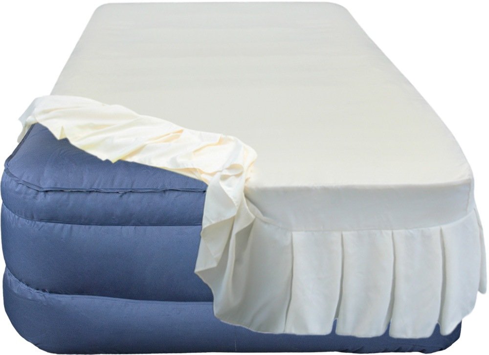 Lustrous Series Twin-Size Premium Airbed with Skirted Sheet
