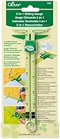 Clover 9506 5-in-1 Sliding Gauge with Nancy Zieman - Versatile Sewing, Quilting & Craft Marking Tool