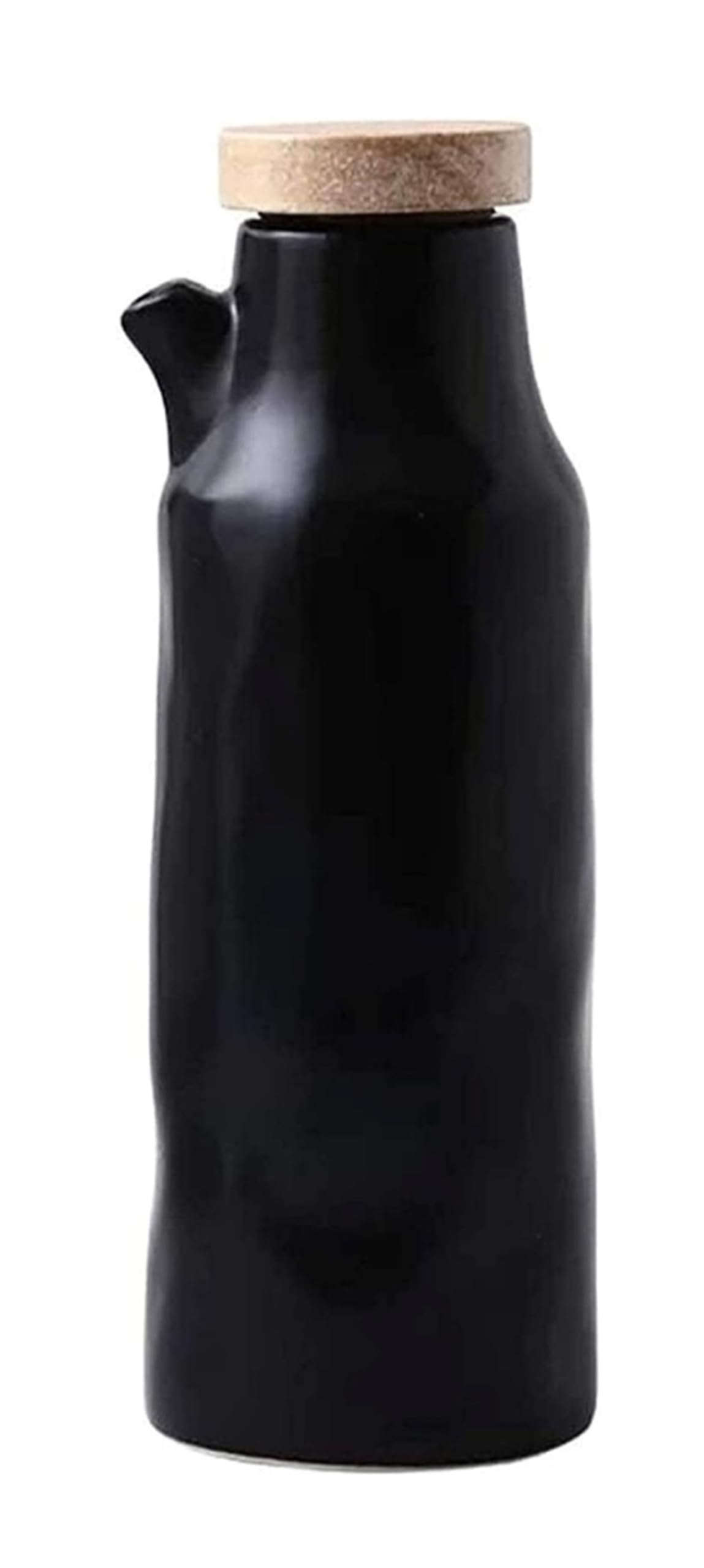 Set Olio e aceto Bottiglia Dispenser for Olio d'oliva, ampolla for Olio e aceto, Bottiglie for Dispenser for Olio e aceto in Ceramica for la casa Oliera(Noir)