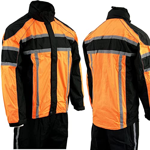Image of Milwaukee Leather Men's Motorcycle Riding Water Resistant Rain Suit