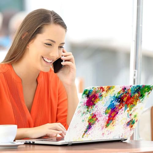 Image of Galaxsia World map D9 Full Body Vinyl Laptop Skin /Sticker /Cover Upto 15.6 Inches Laptops Laminated-Removable-HD Quality Compatible for Hp-Dell-Sony-Lenovo-Asus etc.(15x10 Inches)