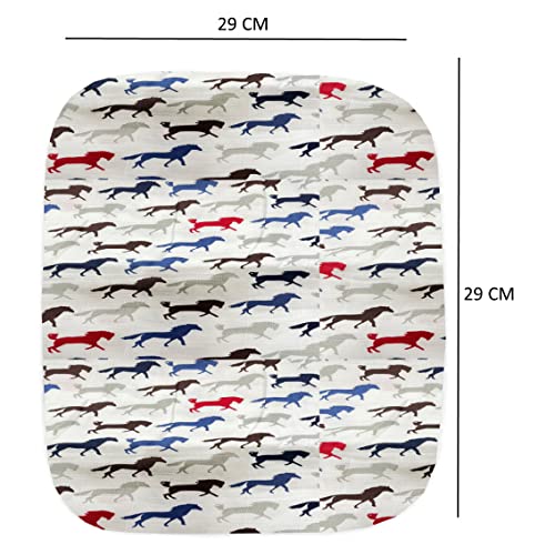 Image of Cotton Washcloths (Set Of 10, Random Color) Cotton Cloth Premium Baby Washcloth For New Born, Washable, Reusable, Absorbent, Extra Soft Face Towels /Washcloth For Babies, 400 TC