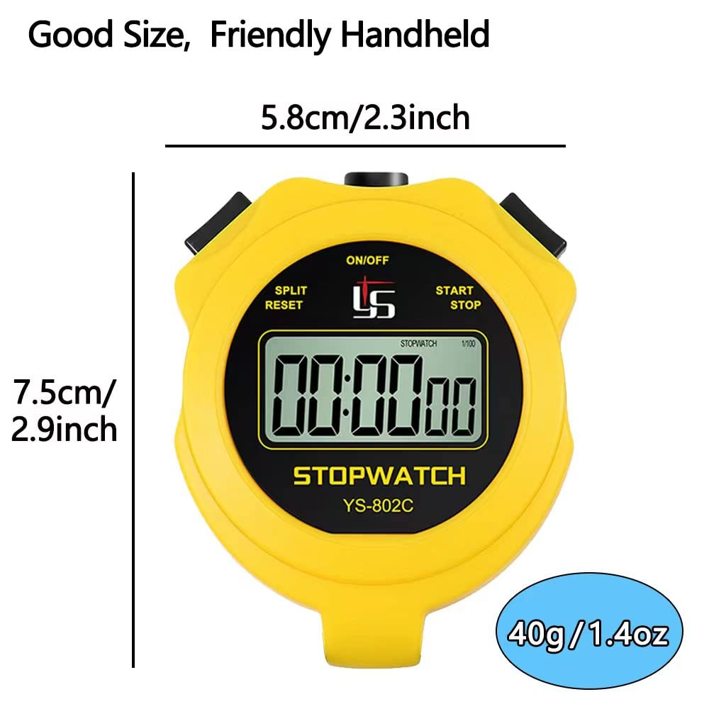 FCXJTU Stoppuhr Timer - Einfache Digitalstoppuhr Mit Countdown Für Sport & Training