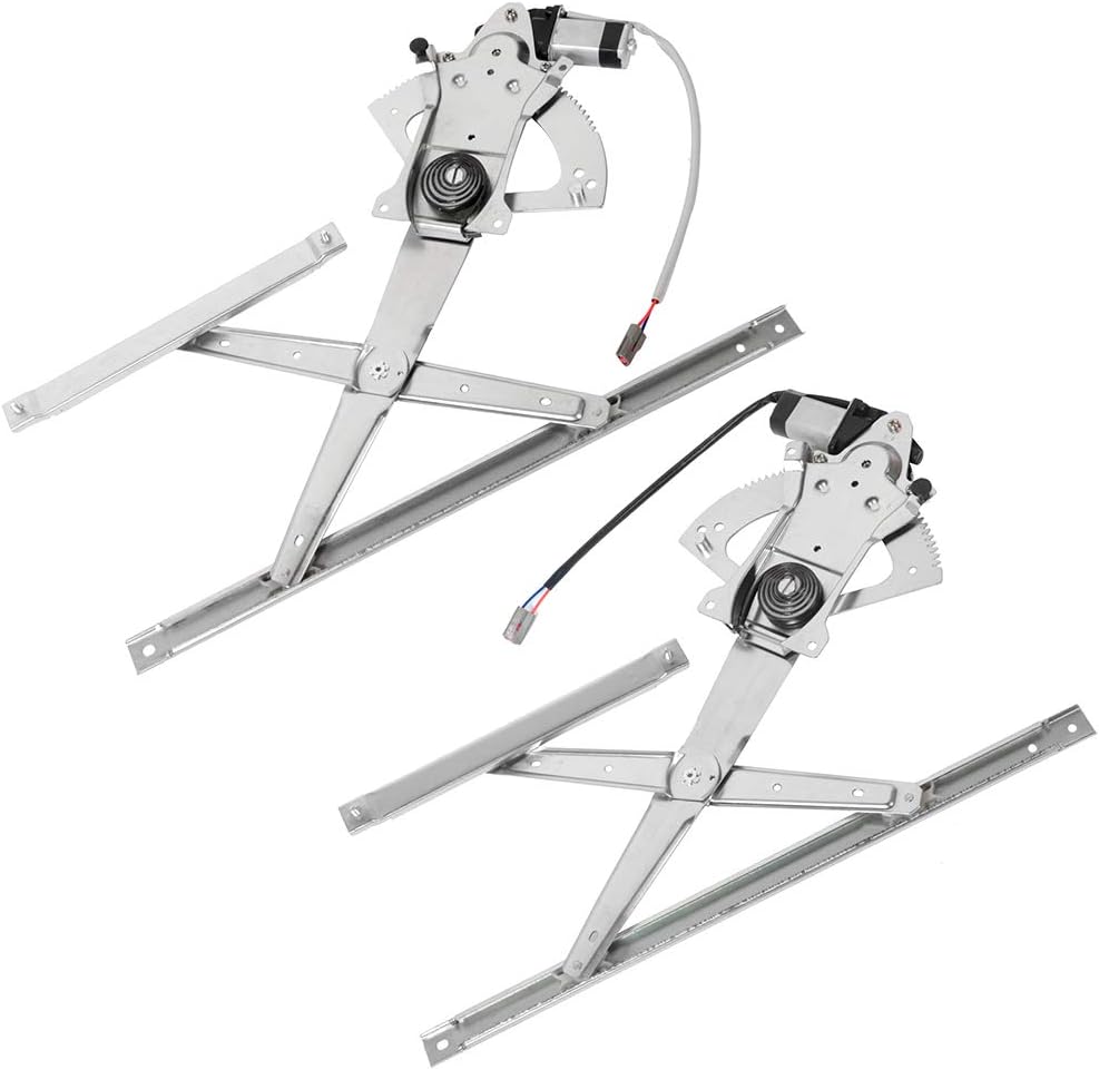 Power Window Regulator with Motor A Pair of Front fits for 1991-2001 for Ford Explorer 1991-1994 for Mazda Navajo 1997-2001 for Mercury Mountaineer 3L2Z 7823208-AA