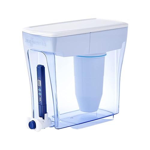 ZeroWater - Jarra con filtro de agua de 5 etapas dispensador listo para verter 20 tazas de capacidad certificado NSF para reducir el plomo otros