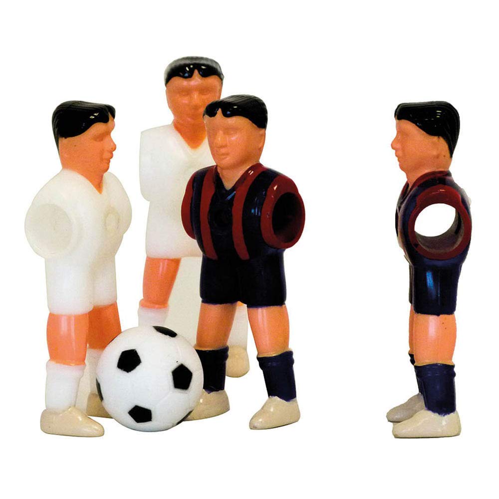 Jugador futbolines plástico pies Separados Madrid/Barcelona 22 Unidades