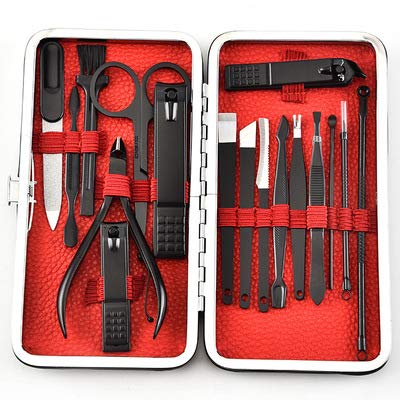 Manicure Set-18 in 1 Stainless Steel Nail Care Kit-Professional Pedicure Kit