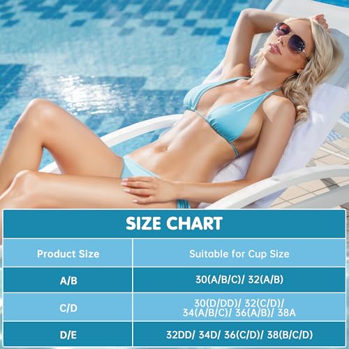 Image of BeaGirl Waterproof Swimsuit Bra Pad Inserts 4 Pairs,Push up Sewn Padded Bathing Suit Insert for Swimsuits Sport Bikini