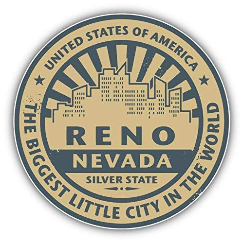 Reno City USA Label Round Metal 0.75" Lapel Pin Hat Shirt Pin Tie Tack Pinback3