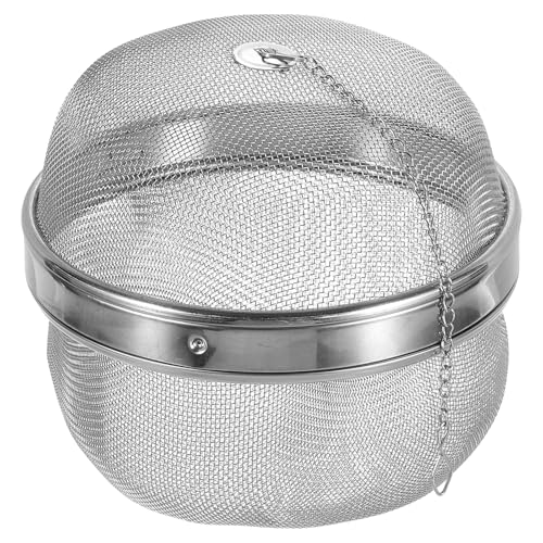 uxcell Tea Infuser Filter, Stainless Steel Tea Strainer, Loose Tea Steeper, Tea Ball with Chain for Loose Leaf Tea, Extra Large