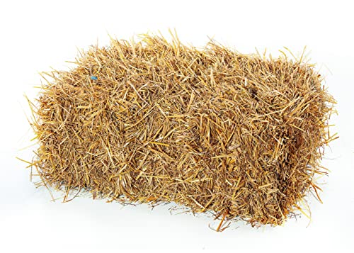 Heu-Tom ® 15kg frisches Weizenstroh Strohballen direkt ab Hof Einstreu Futter Fuer Meerschweinchen Hasen Kaninchen Hamster Pferd