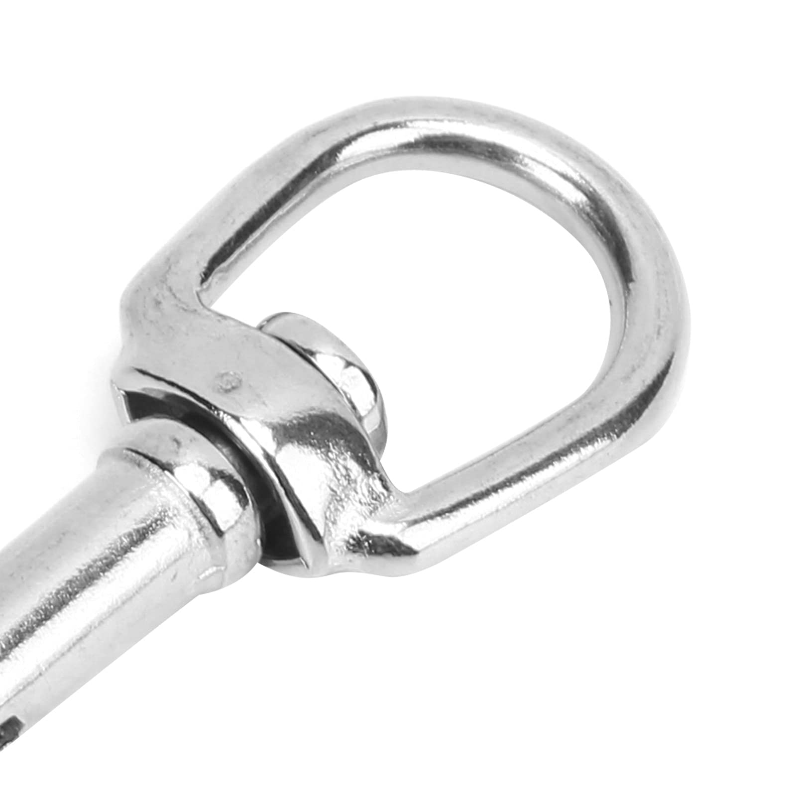 L92MM Stainless Steel Double Ended Spring Snap Hooks for Diving, Boating, and More, Rust Proof, 360 Degree Rotation, Easy to Use Clip for Ropes, Cables,