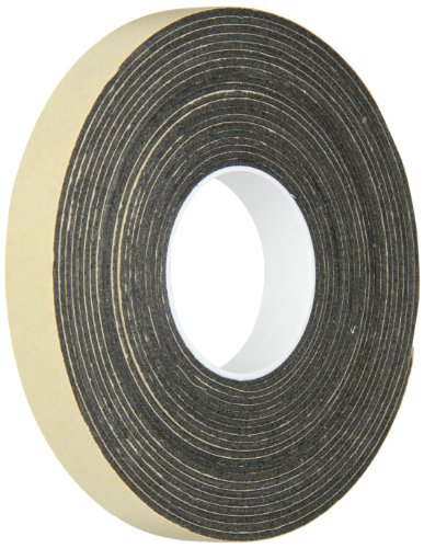 Image of 3M Double Coated Polyethylene Foam Tape 4496B, 1 /2 inch x 5 yards, Black, Conforms to Irregular Surfaces, Long Term Durability