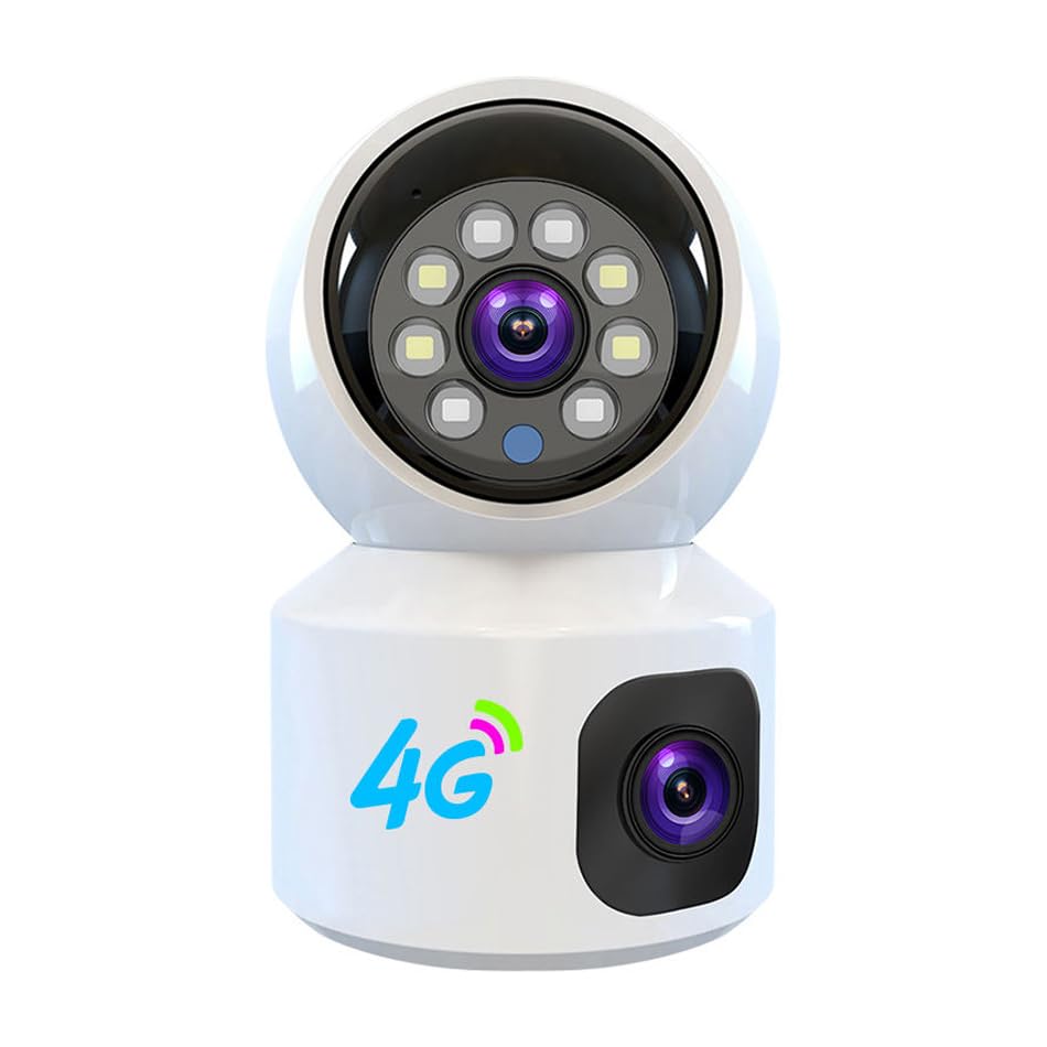 Maizic Smarthome Dual Lens/Dual Screen Color Night Vision 4G 3+3 MP Full HD Wireless Indoor Camera with Supports All Sim Two Way Audio Alarm Notificationn-picture-19