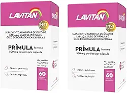 Primula Lavitan c/60 Menopausa Linhaça Borragem Tocoferol 2 frascos…
