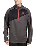 Spyder Men's Verger Light Weight Stryke Jacket, Polar/Black/Red, Medium