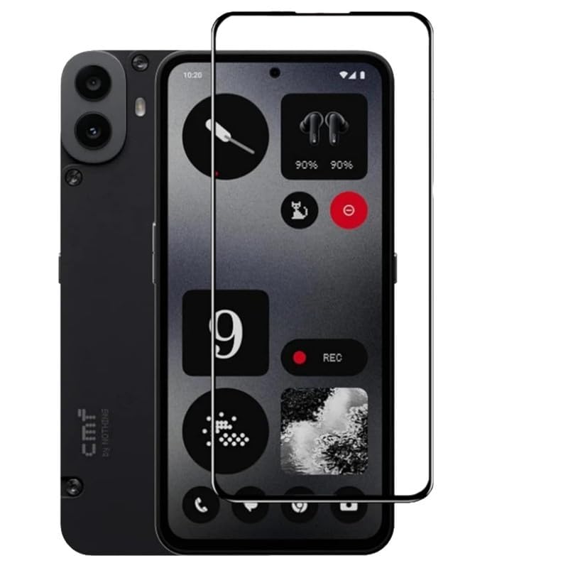 Zubitech Glass For Nothing CMF Phone 1 Tempered Glass Screen Protector 9H Hardness Antiscratch Screen Glass Bubble free installation for Nothing CMF Phone 1