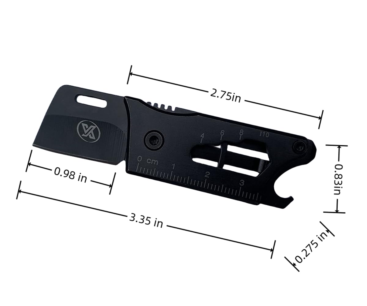 XINYIKNIFE Multi-function Keychain Knife with Wrench Pry Tool Bottle Opener And Can Opener Multitool Small EDC Knife with — view 2