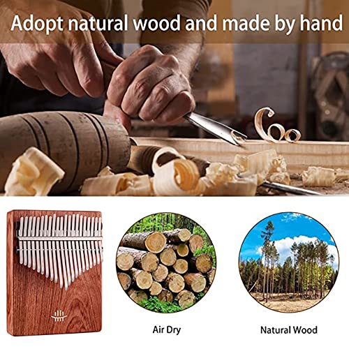 Cikonielf Piano musical à pouce Instrument de musique en bois d'acajou avec piano à pouce Cikonielf Piano musical à pouce Instrument de musique en bois d'acajou avec piano à pouce