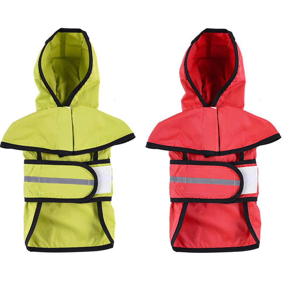Chubasquero para Perros, Ropa Impermeable for Perros, Sudadera Reflectante, Chaqueta, Mono, Abrigo, Ropa for pequeños y Grandes(Green,XL)