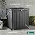 YITAHOME Deck Box, 51 Gallon Weather Resistant Outdoor Storage Container for Patio Cushions, Pool Supplies, Garden Tools, Lockable Lid and Side Handles, Black