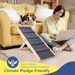 Dog Ramp for Bed, Small Dog Ramps for Couch Foldable Dog Car Ramp Wooden Portable Pet Ramp Adjustable Height 21” Dog Ramp for Bed Small Dog Ramps for Couch Foldable Dog Car Ramp Wooden Portable Pet Ramp Adjustable Height 21