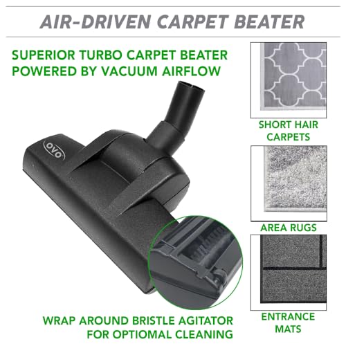 Image of OVO Heavy Duty Powerful Central Vacuum System, Hybrid Filtration (with or Without Disposable Bags) 35L or 9.25Gal, 700 Airwatts with 40ft Deluxe Plus Accessory kit Included