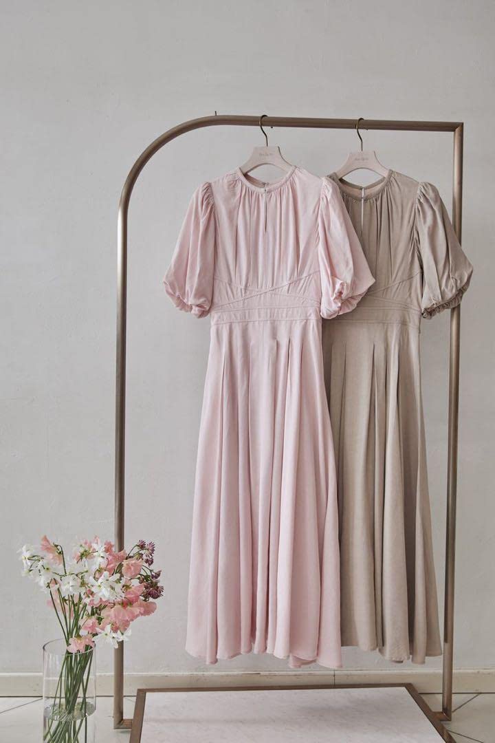 herlipto Fountain Lace Up Bow Dress