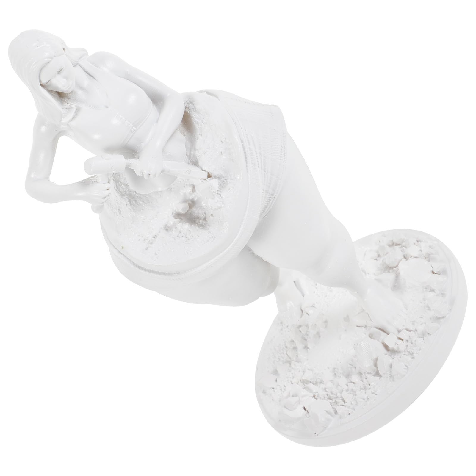 Didiseaon 2 Piezas Figura Decorativa de Mujer Fitness Tallada en Resina