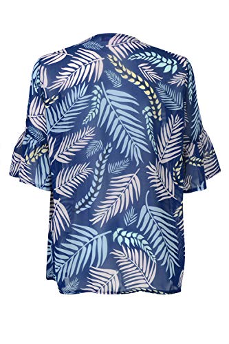 image for GORLYA Girl's Floral Print Chiffon Beach Cardigan Cover ups Kids Casua