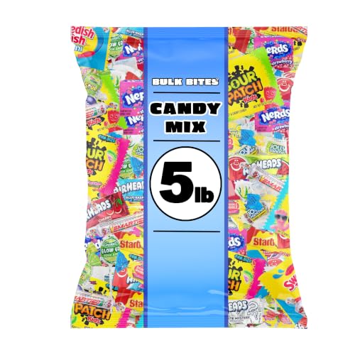 Assorted Candy Mix 5 lb Individually Wrapped Assorted Pieces for Parades, Piñatas, Parties & Halloween Nut-Free, Perfect for Kids, Goodie Bags, Party Favors & Events! (80 ounces) - image 1