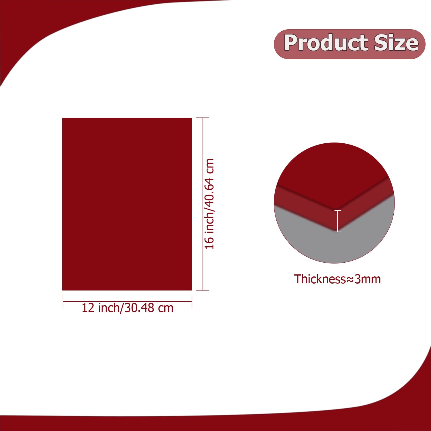 Red Acrylic Sheets - 2 Pack for Laser Cutting & Crafts -2