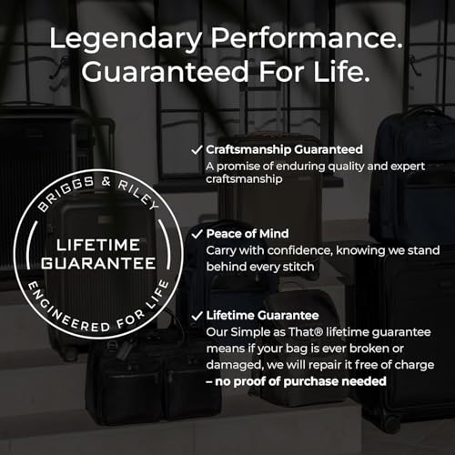 Image of Briggs & Riley 32 Inch Extra Large Trunk Checked Luggage - Maximum Capacity Hard Shell Heavy Duty Travel Suitcase with 360-Degree Spinner Wheels - TSA Lock - Torq Collection - Ocean